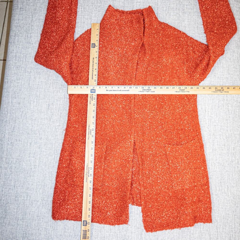 EILEEN FISHER Boucle tweed Coat Alpaca Wool in Burned Orange Medium - Picture 10 of 10